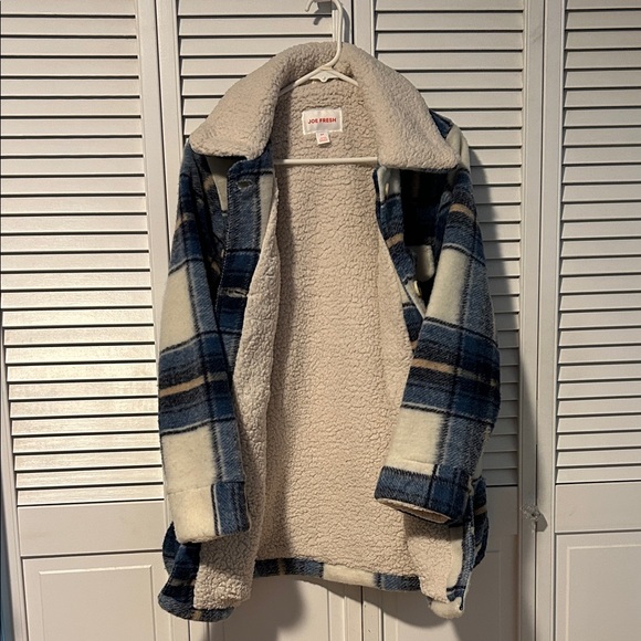 Plaid Sherpa-Lined Jacket (new without tags) - Picture 5 of 6